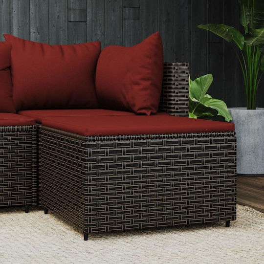Σκαμπό Rattan 55x55x31cm Σκαμπό Rattan 55x55x31cm