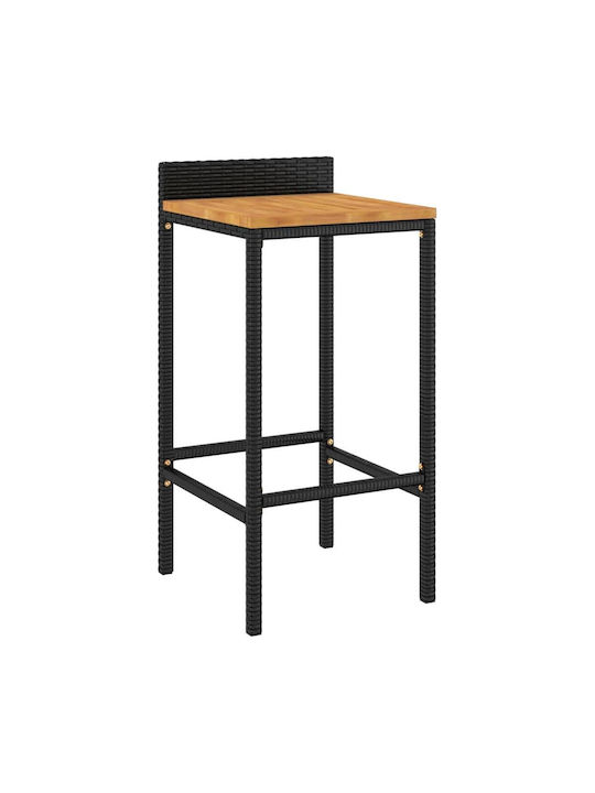 Stool for Bar Outdoor Black 40x42x78cm