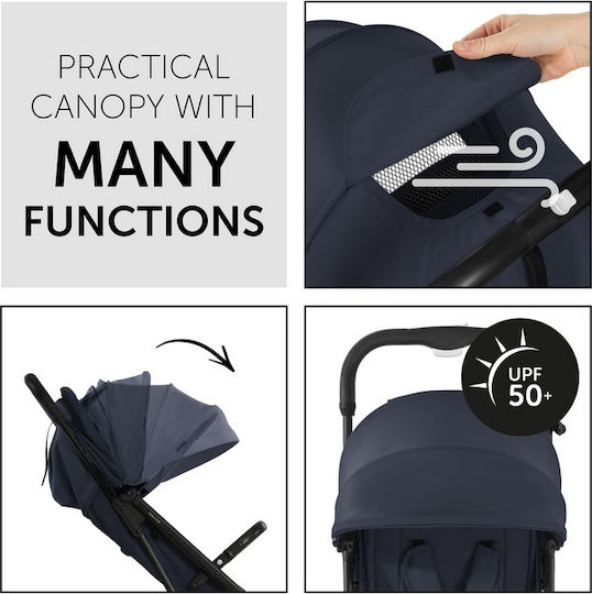 Hauck Travel N Care Baby Stroller Suitable for Newborn Navy Blue 6.8kg