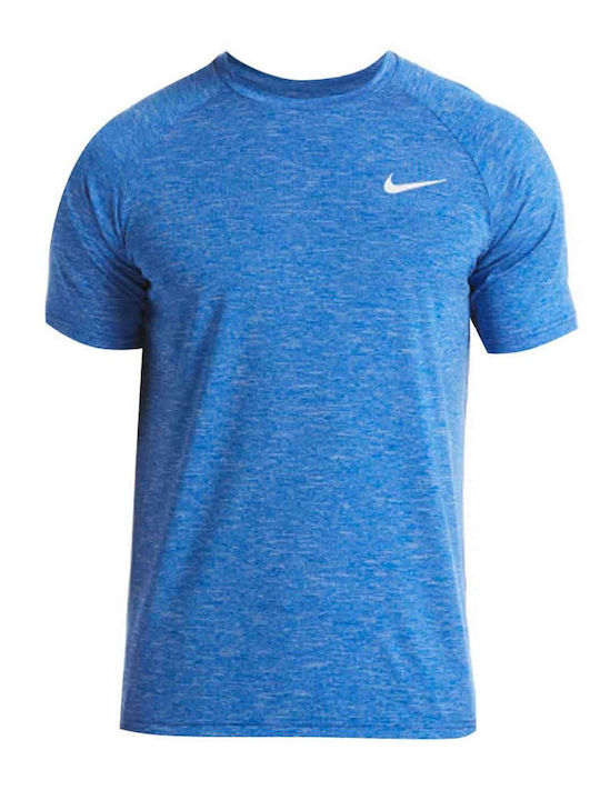 Nike Essential Hydroguard UPF 40+ Ανδρική Κοντομάνικη Αντηλιακή Μπλούζα Μπλε