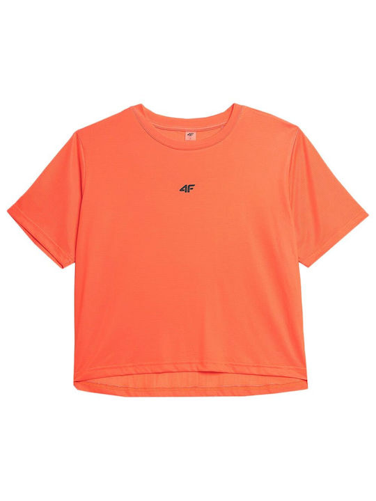 4F Damen Sport T-Shirt Orange