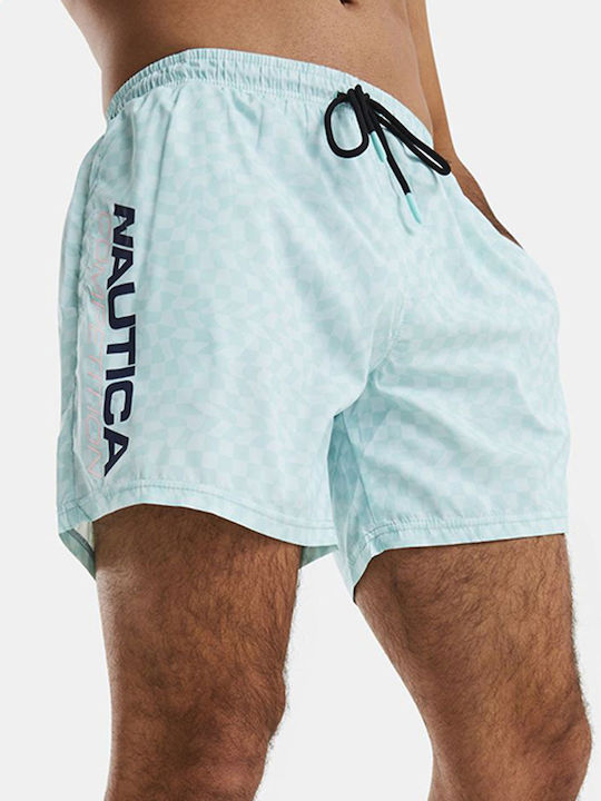 Oslo 5'' Men's Swimwear Shorts Turquoise with Patterns