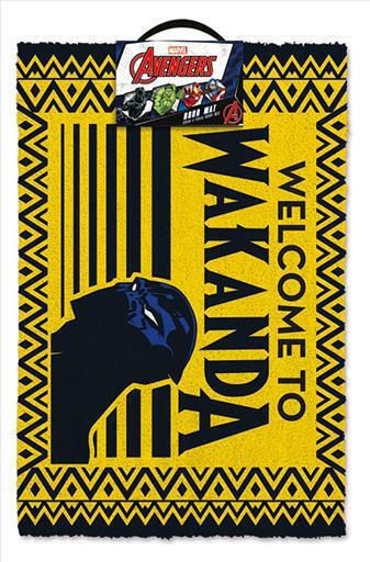 Pyramid International Входен Килим от Кокос Тree Panther Welcome to Wakanda Жълт 40x60см GP85409 Жълти