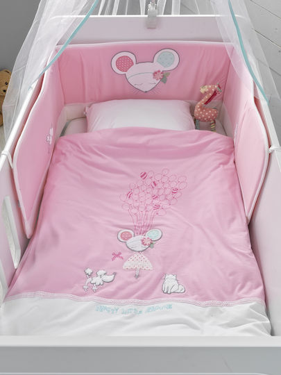 Palamaiki Set Für Krippe Dolly Rosa 5Stück