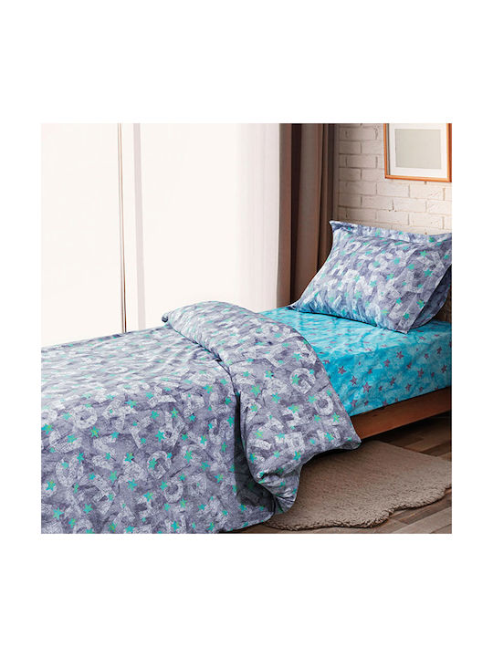 Beauty Home Σετ Παιδικό Πάπλωμα Μονό με Μαξιλαροθήκη Μπλε 160x240εκ. Beauty Home Σετ Παιδικό Πάπλωμα Μονό με Μαξιλαροθήκη Μπλε 160x240εκ.
