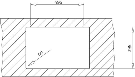 Teka Radea R10 50.40 M-TG 115230052 Drop-In Spüle aus Verbundgranulat B55.6xT45.6cm Gray