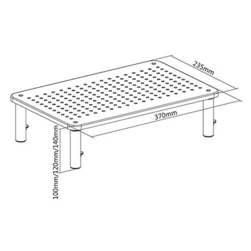 Gembird Adjustable Rectangle Επιτραπέζια Βάση Οθόνης