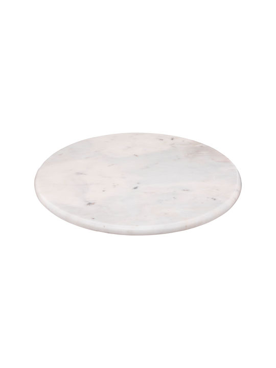 Atmosphera Marble Teller Untiefe Keramik Weiß mit Durchmesser 30cm