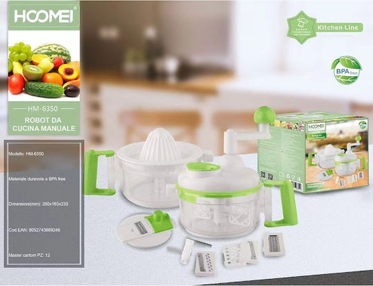 Hoomei HM-6350 Tocător de legume Plastic Manual 1buc