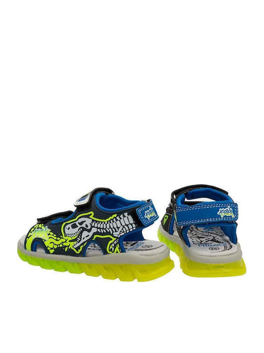 Kinder Sandalen SANDAL BOYS mit Klettverschluss & Lichtern Blau