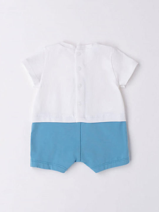 iDO Baby Bodysuit Set Short-Sleeved Blue