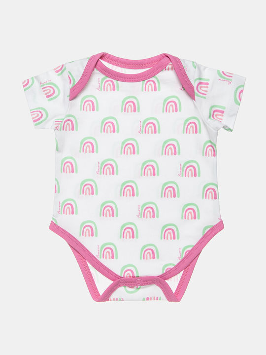 Alouette Baby Bodysuit Underwear Set Short-Sleeved Pink