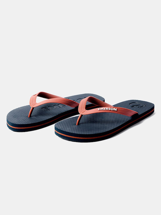 Emerson Men's Flip Flops Navy Blue/Brick