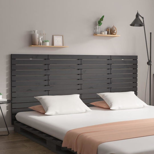 vidaXL Wooden Gray Bed Headboard 166x91.5cm