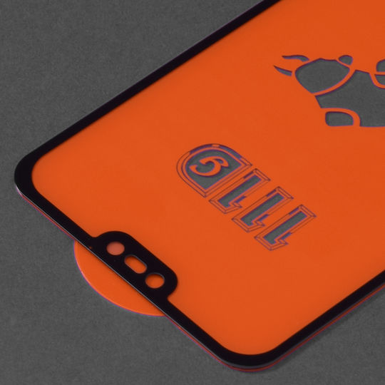 Techsuit 111D Vollkleber Vollflächig gehärtetes Glas Schwarz (Huawei P20 Lite)