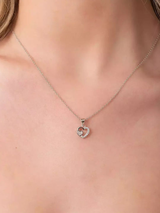 Oxzen Double Necklace Made of Silver
