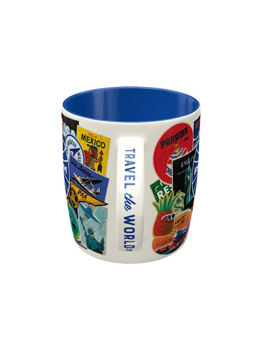 Nostalgic Art Pan Am Travel Becher Keramik Mehrfarbig 330ml 43074
