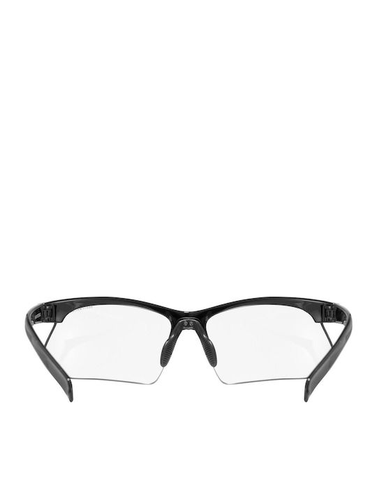 Uvex Sportstyle 802 V Ανδρικά Γυαλιά Ηλίου με Μαύρο Κοκκάλινο Σκελετό και Μαύρο Φακό S5308722201