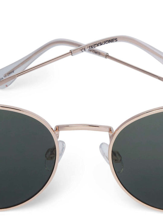 Jack & Jones Unisex Sonnenbrille mit Metall Gestell Gold / Gold Colour