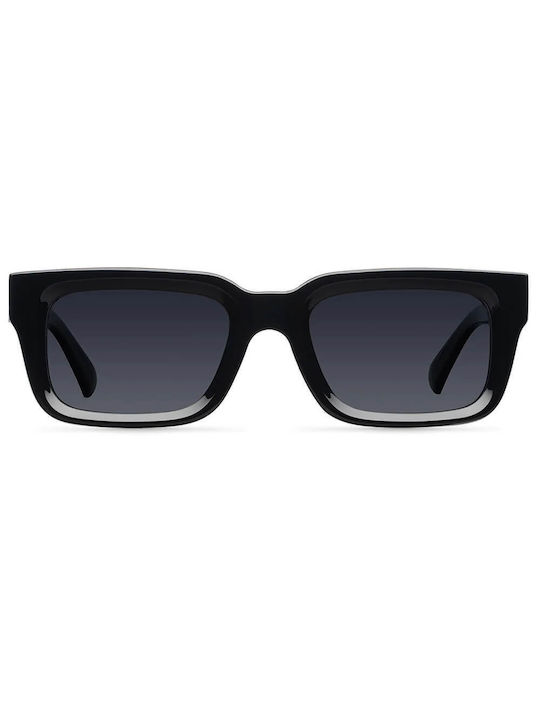 Meller Ekon Sunglasses with All Black Plastic Frame and Black Polarized Lens EK-TUTCAR