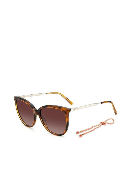 Missoni Women's Sunglasses with Brown Tartaruga Frame and Brown Gradient Lens MMI 0119/S 05L/HA