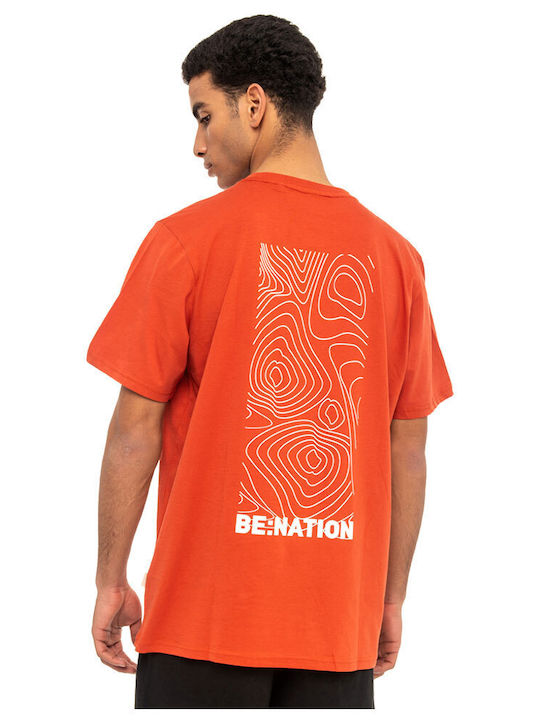 Be:Nation Men's Short Sleeve T-shirt Orange