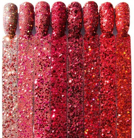 Vamp Effect No.01 Glitter για Νύχια σε Κόκκινο Χρώμα