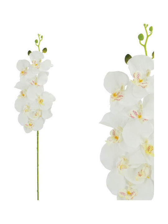 Marhome Artificial Decorative Branch Orchid White 90cm 1pcs