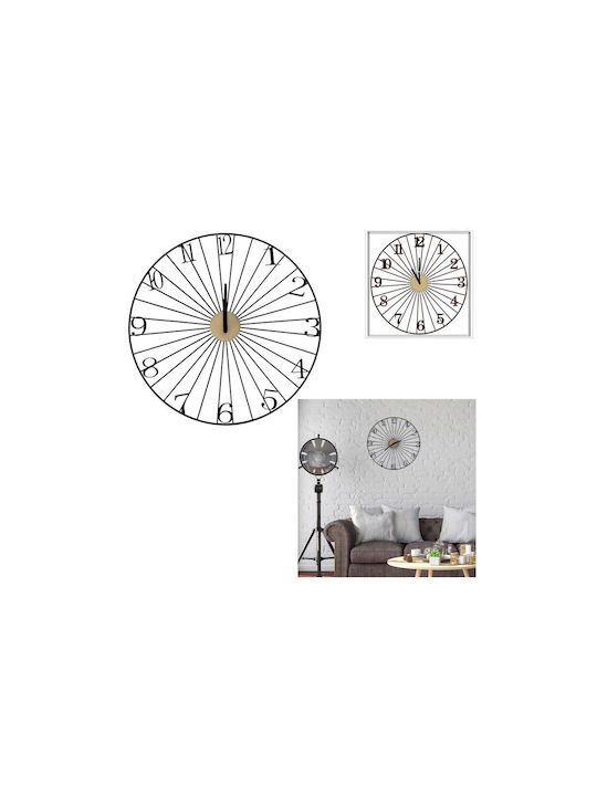 Aria Trade Wall Clock Metallic Black Ø50cm