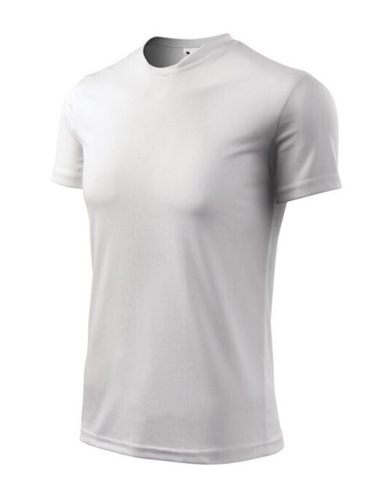 Adler Ανδρικό Διαφημιστικό T-shirt Κοντομάνικο σε Λευκό Χρώμα