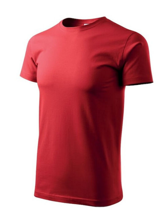 Adler Basic M MLI12907 Ανδρικό Διαφημιστικό T-shirt Κοντομάνικο σε Κόκκινο Χρώμα