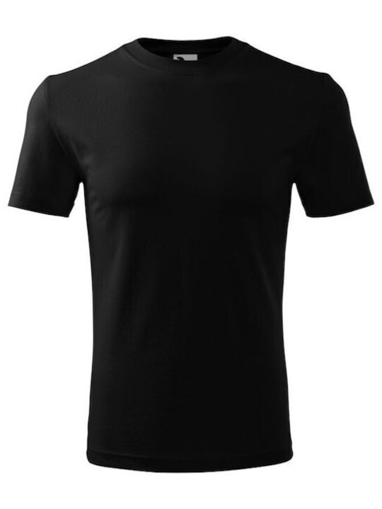Adler Ανδρικό Διαφημιστικό T-shirt Κοντομάνικο σε Μαύρο Χρώμα