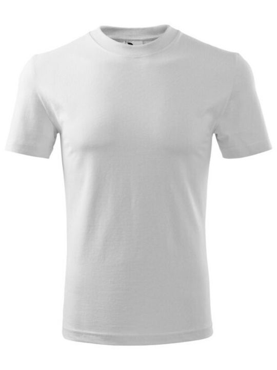 Adler Ανδρικό Διαφημιστικό T-shirt Κοντομάνικο σε Λευκό Χρώμα