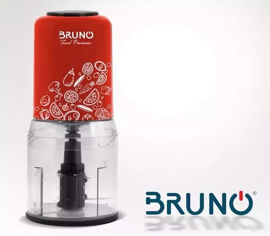 Bruno Πολυκόπτης Multi 400W με Δοχείο 500ml Κόκκινος