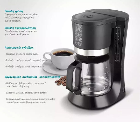 Bruno Filterkaffeemaschine 680W Black