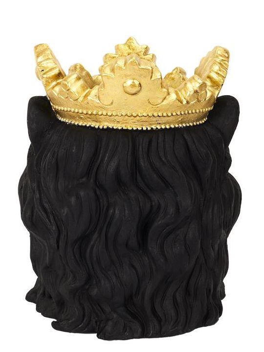 The Home Deco Factory Planter Polyresin Black 28x28x39.5cm.
