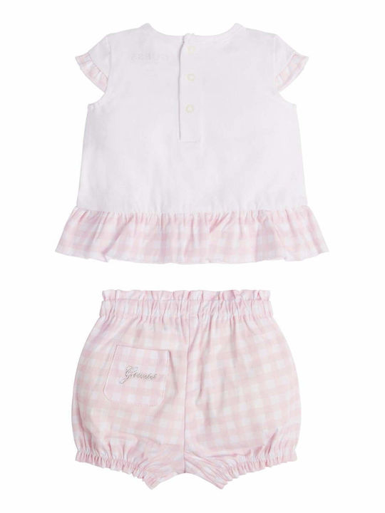 Guess Kids Set with Shorts Summer 2pcs White