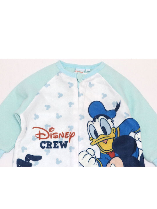 Disney D3096 Бебешко Боди Дълъг ръкав Светлосин