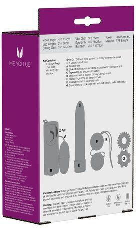 XR Me You Us Classic Crystal Κλασικός Δονητής Couples Kit Ροζ