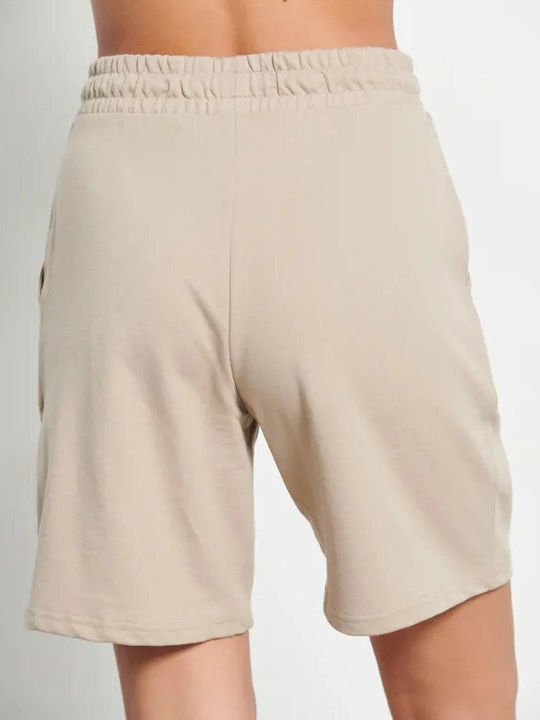 BodyTalk Women's Activewear Beige Bermudas