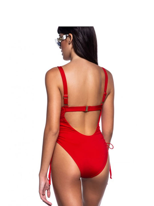 Bluepoint One-Piece Swimsuit with Padding Red