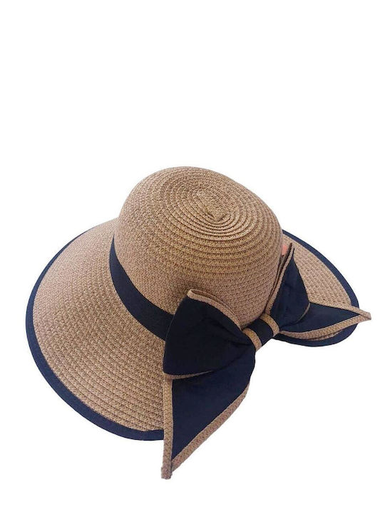 Fragola Γυναικείο Ψάθινο Καπέλο Cloche Μπεζ