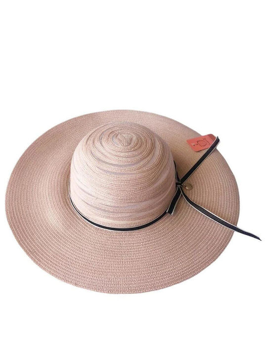 Fragola Women' Wicker Hat Floppy Pink