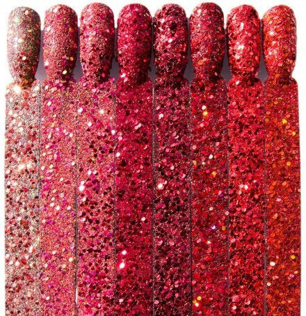 Glitter για Νύχια Effect Vamp No.04 σε Κόκκινο Χρώμα