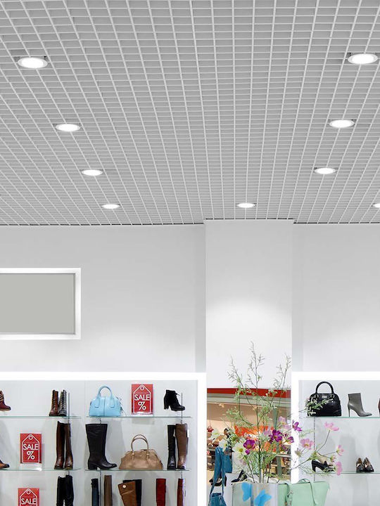 V-TAC Στρογγυλό Χωνευτό LED Panel 20W με Ρυθμιζόμενο Λευκό Φως