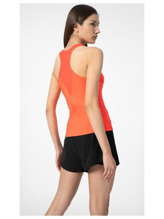 4F Women's Athletic Blouse Sleeveless Orange