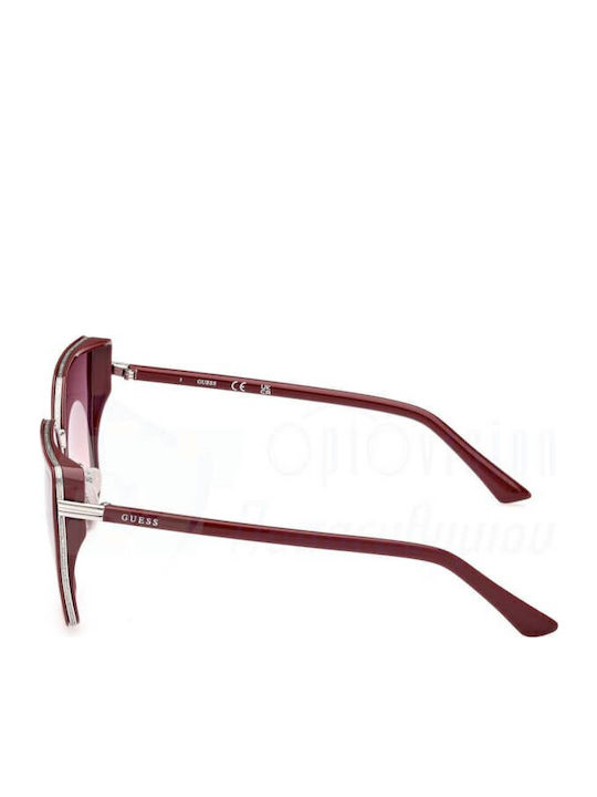 Guess Women's Sunglasses with Burgundy Frame and Red Gradient Lens GU7871 69Z