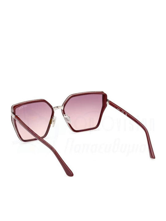 Guess Women's Sunglasses with Burgundy Frame and Red Gradient Lens GU7871 69Z