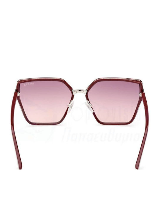 Guess Women's Sunglasses with Burgundy Frame and Red Gradient Lens GU7871 69Z