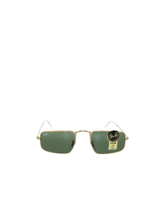 Ray Ban Julie Ochelari de soare cu Rose Gold Metalic Cadru și Verde Lentilă
